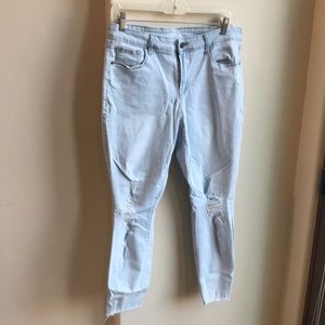 Mid rise old navy rockstar light skinny jean